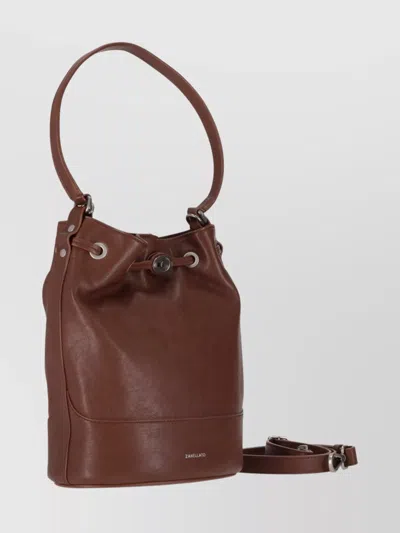 Zanellato Structured Shoulder Bag Featuring Adjustable Strap In Brown