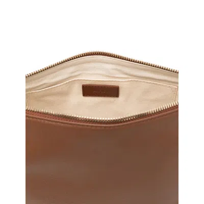 Apc A.p.c. Women Vera Leather Shoulder Bag In Brown