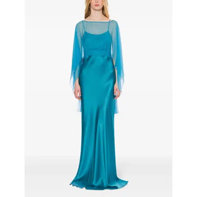 Alberta Ferretti Blue Dresses - Cocktail & Party Dresses Women In Multi