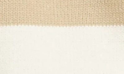 Wishlist Stripe Half-zip Pullover Sweater In Brown