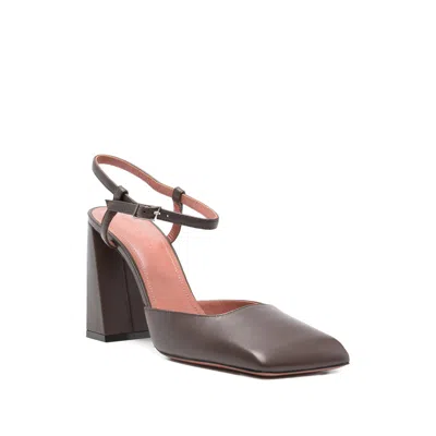 Amina Muaddi Charlotte Pumps In Brown
