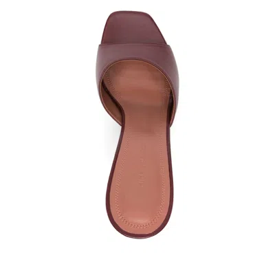 Amina Muaddi 95mm Lupita Square-toe Sandals In Red