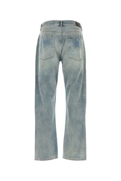 Amiri Distressed Five-pocket Denim Trousers In Blue