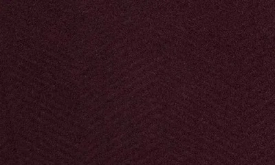 Cole Haan Asymmetric Closure Chevron Texture Wool Blend Coat In Multi