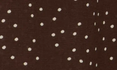 Max Studio Button Front Top In Brown