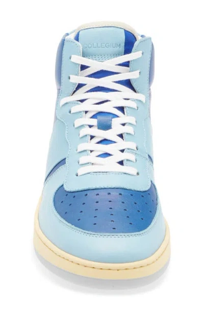 Collegium Pillar Destroyer High Top Sneaker In Blue