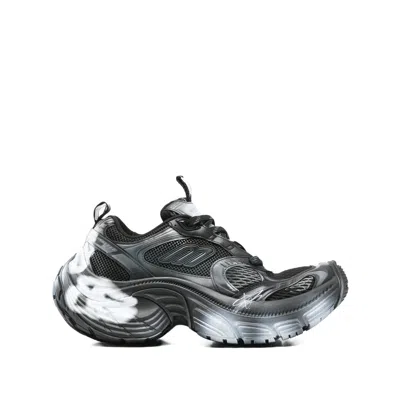 Balenciaga 6xl Spray-effect Sneakers In Black