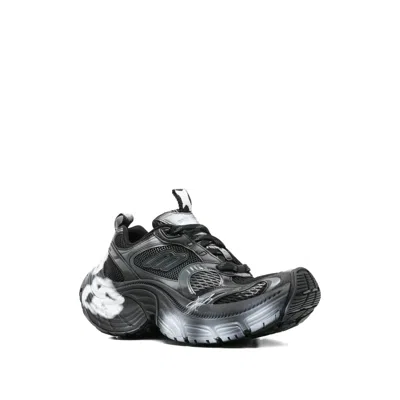 Balenciaga 6xl Spray-effect Sneakers In Black