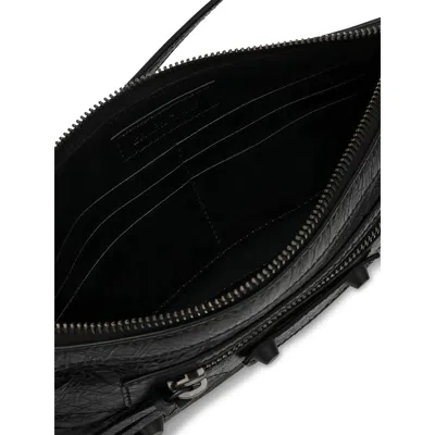 Balenciaga City Style Shoulder Bag With Adjustable Strap In Black