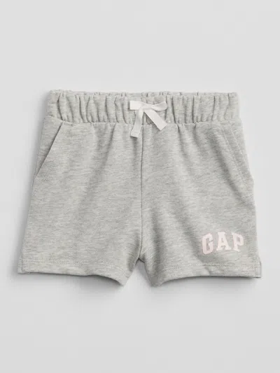 Gap Factory Babygap Logo Pull-on Shorts In Gray