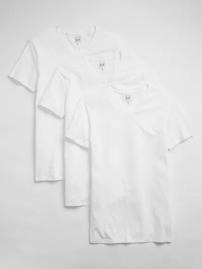 Gap Factory V-neck T-shirt (3-pack) In White