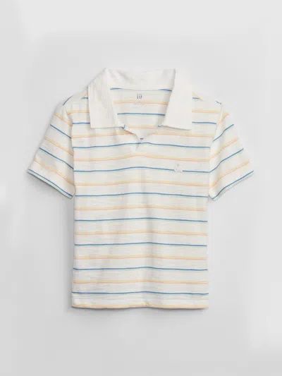 Gap Factory Babygap Slub Jersey Polo Shirt Shirt In White