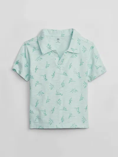 Gap Factory Babygap Slub Jersey Polo Shirt Shirt In Blue
