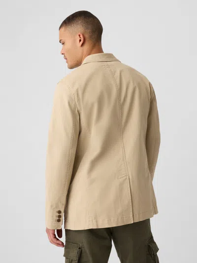Gap Factory Twill Blazer In Neutral