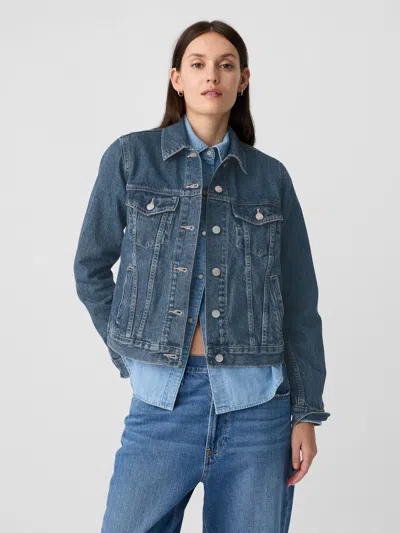 Gap Factory Icon Denim Jacket In Blue