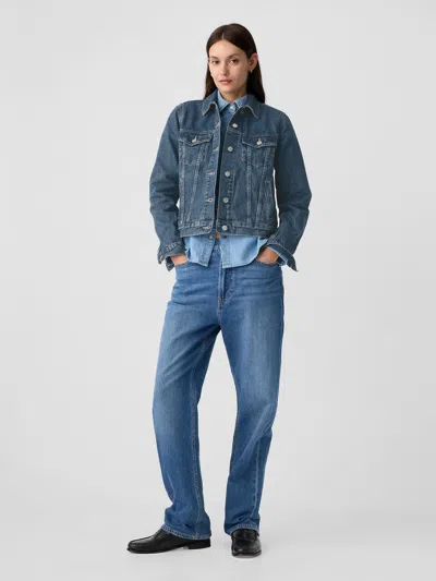 Gap Factory Icon Denim Jacket In Blue