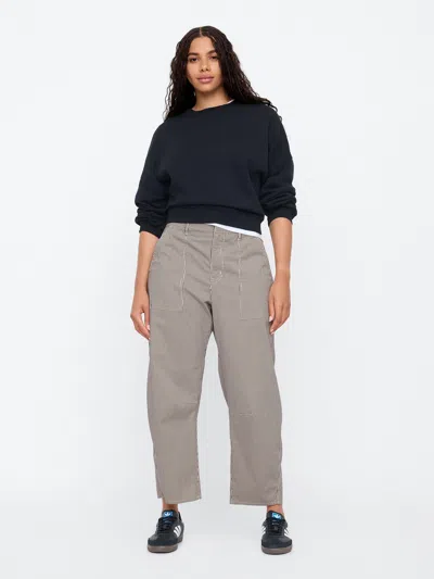 Gap Factory High Rise Barrel Khakis In Multi