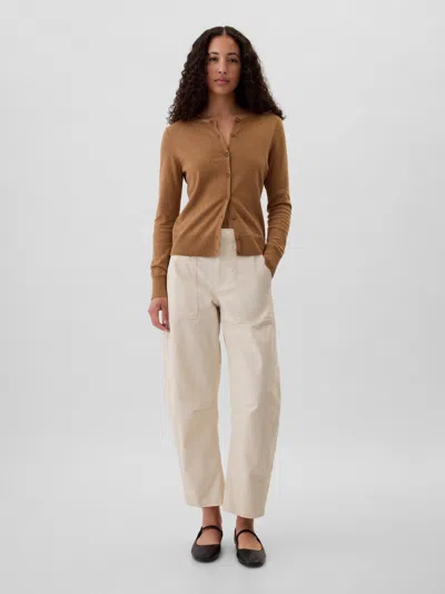 Gap Factory High Rise Barrel Khakis In Multi