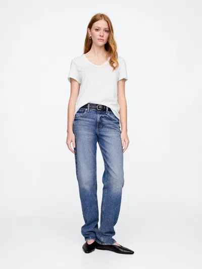 Gap Factory Favorite V-neck T-shirt In White