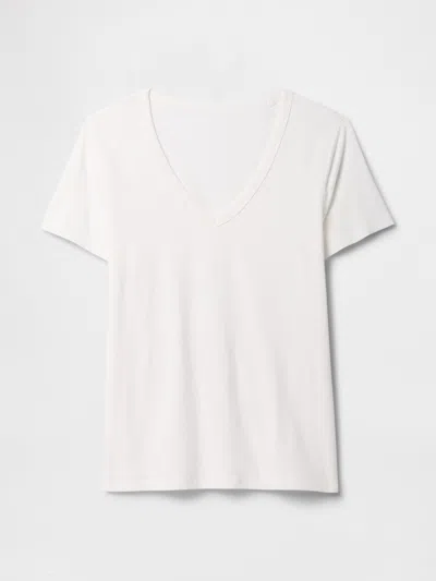 Gap Factory Favorite V-neck T-shirt In White