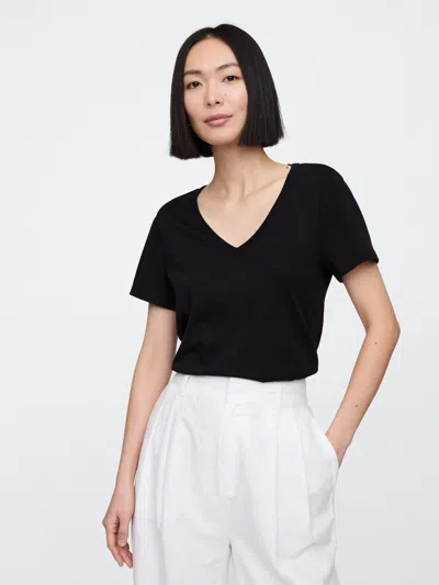 Gap Factory Favorite V-neck T-shirt In Black