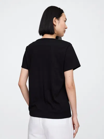 Gap Factory Favorite V-neck T-shirt In Black