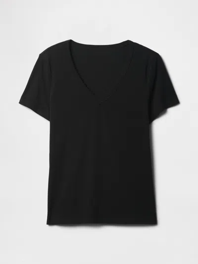 Gap Factory Favorite V-neck T-shirt In Black