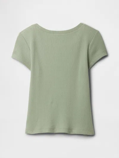 Gap Factory Babygap Ribbed T-shirt In Green