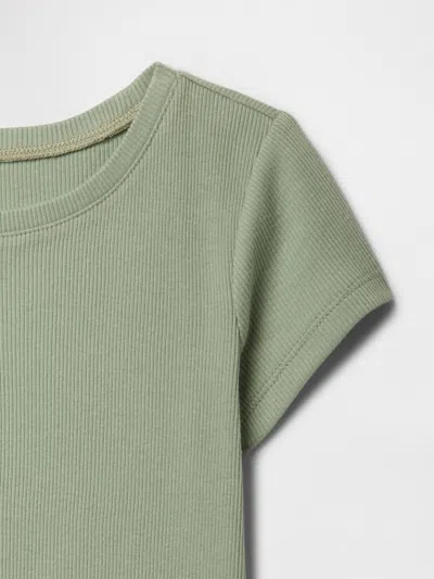Gap Factory Babygap Ribbed T-shirt In Green