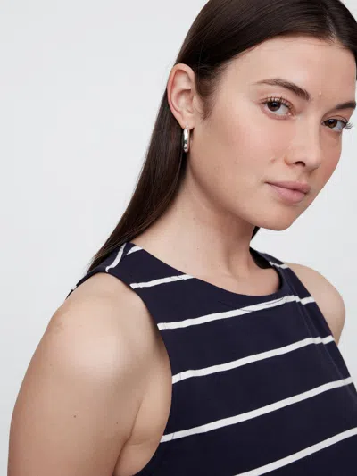 Gap Factory Stripe Jersey Mini Dress In Blue