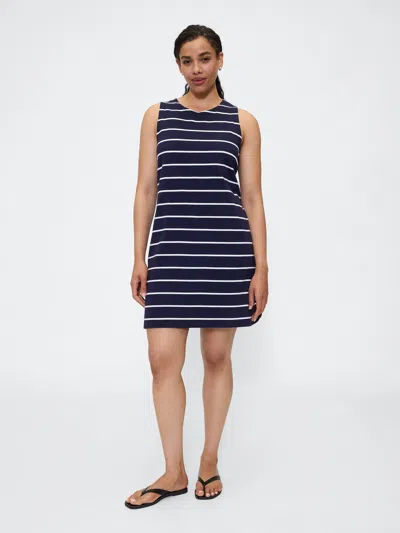 Gap Factory Stripe Jersey Mini Dress In Blue