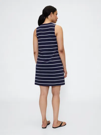 Gap Factory Stripe Jersey Mini Dress In Blue