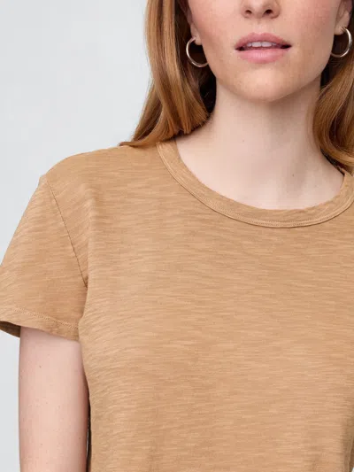 Gap Factory Foreversoft Shrunken Crewneck T-shirt In Neutral