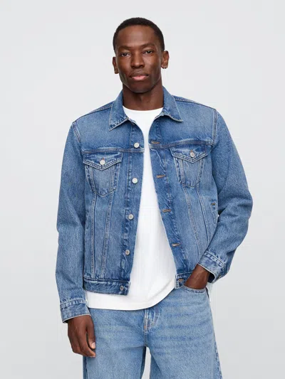 Gap Factory Gap &#215 Disney Mickey Mouse Icon Denim Jacket In Blue