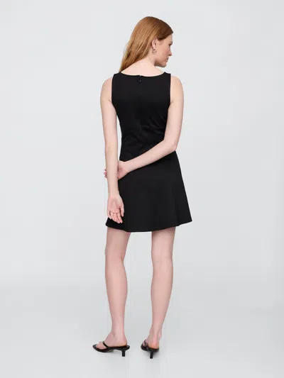 Gap Factory Boatneck Mini Dress In Black