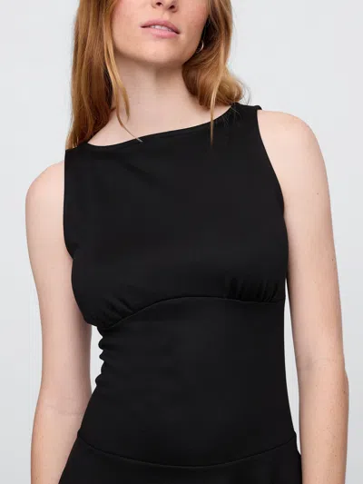 Gap Factory Boatneck Mini Dress In Black