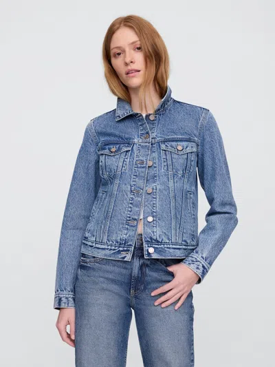 Gap Factory Gap &#215 Disney Minnie Mouse Icon Denim Jacket In Blue