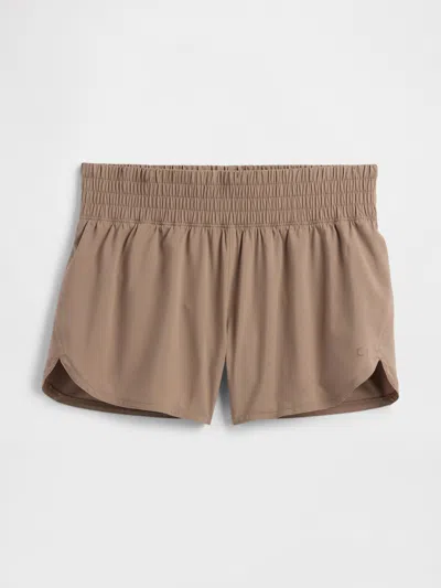 Gap Factory Gapfit 3" Mid Rise Runaround Shorts In Brown
