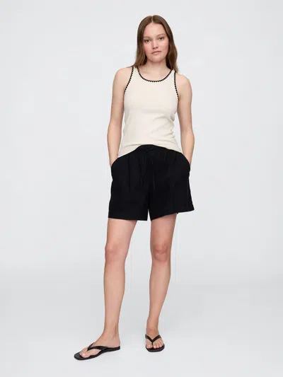 Gap Factory Ribbed Scoopneck Tank Top In Neutral