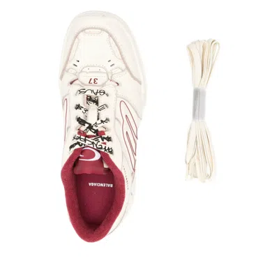 Balenciaga Hamptons Medium Worn-out Sneaker In White In White