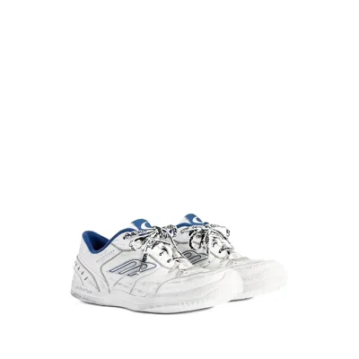 Balenciaga Coastal Inspired Sneakers Featuring Textured Sole In White