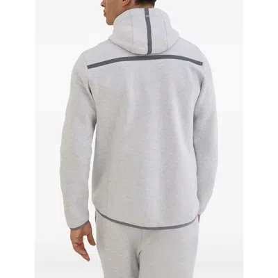 Brunello Cucinelli Stylish Hoodie Logo Design In Gray