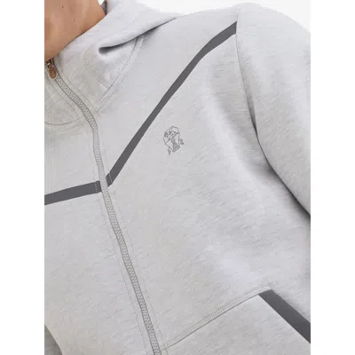 Brunello Cucinelli Stylish Hoodie Logo Design In Gray