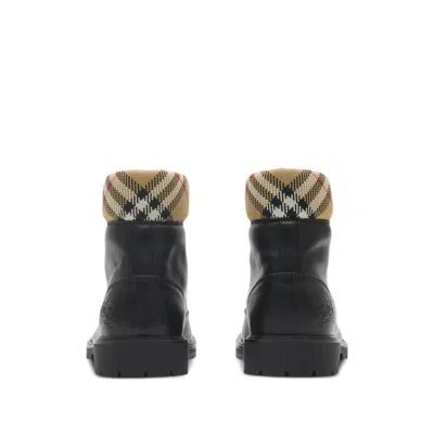 Burberry Brown Leather Amphibian Rogue In Animal Print