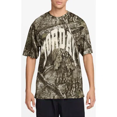 Jordan Realtree Cotton Graphic T-shirt In Green