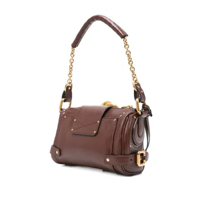 Chloé Crafty Brown Small Paddington Chain Bag In Brown