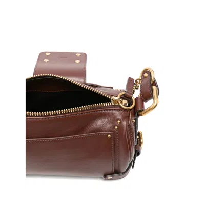 Chloé Crafty Brown Small Paddington Chain Bag In Brown