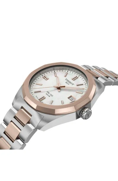 Tissot Prc 100 Solar Quartz Watch, 34mm In Metallic