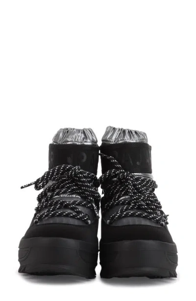 Pajar Galaxy Mini Waterproof Platform Ankle Bootie In Black