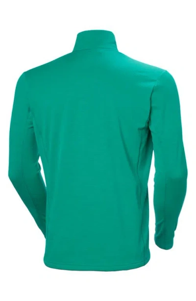 Helly Hansen Versatile Half Zip Midlayer Fleece Pullover In Green